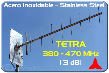 Protel Antena Tetra AR1049.1XI 380-470MHz acero inoxidable