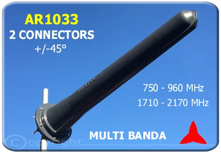 AR1033 Antena Direccional Yagi de alta ganancia,GSM-R umts  dcs gsm lte 4g 750 - 960 MHz 1710 - 2170 MHz