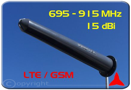 Protel AR1051 Antena direccional Yagi 695-915 MHz LTE- GSM 15 dBi