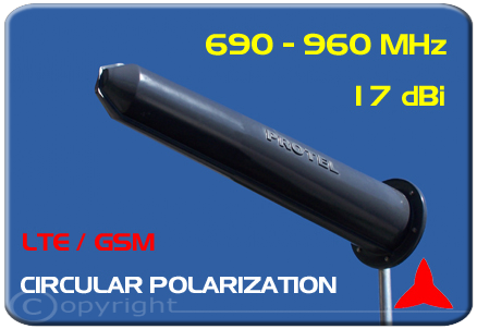 Antena AR1060 Polarizacion Circular 690-960 MHz Protel 