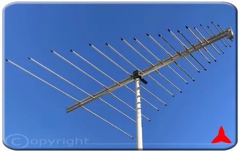 ARL100R/F500XZ RADIOVIGILANCIA antena logarítmica RADIOMONITOREO Mediciones antenas VHF UHF 100-500 MHz Protel