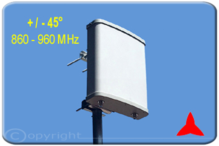 ARPX629 Antena de panel direccional 860-960 MHz GSM GSM-R 9 dBi