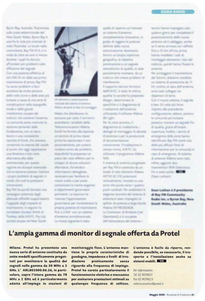 Protel Press Broadcast Production Magazine  05-2000